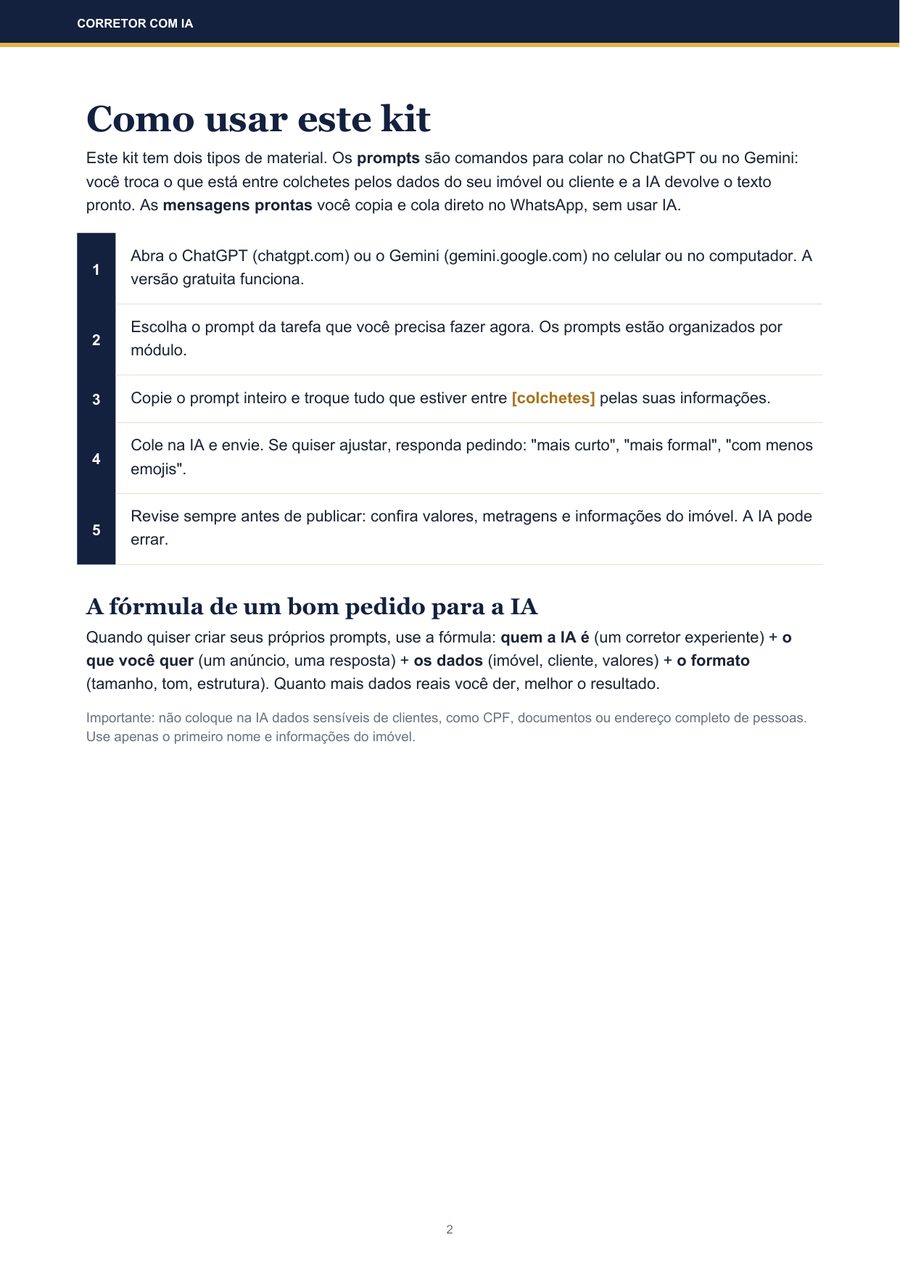 Como usar